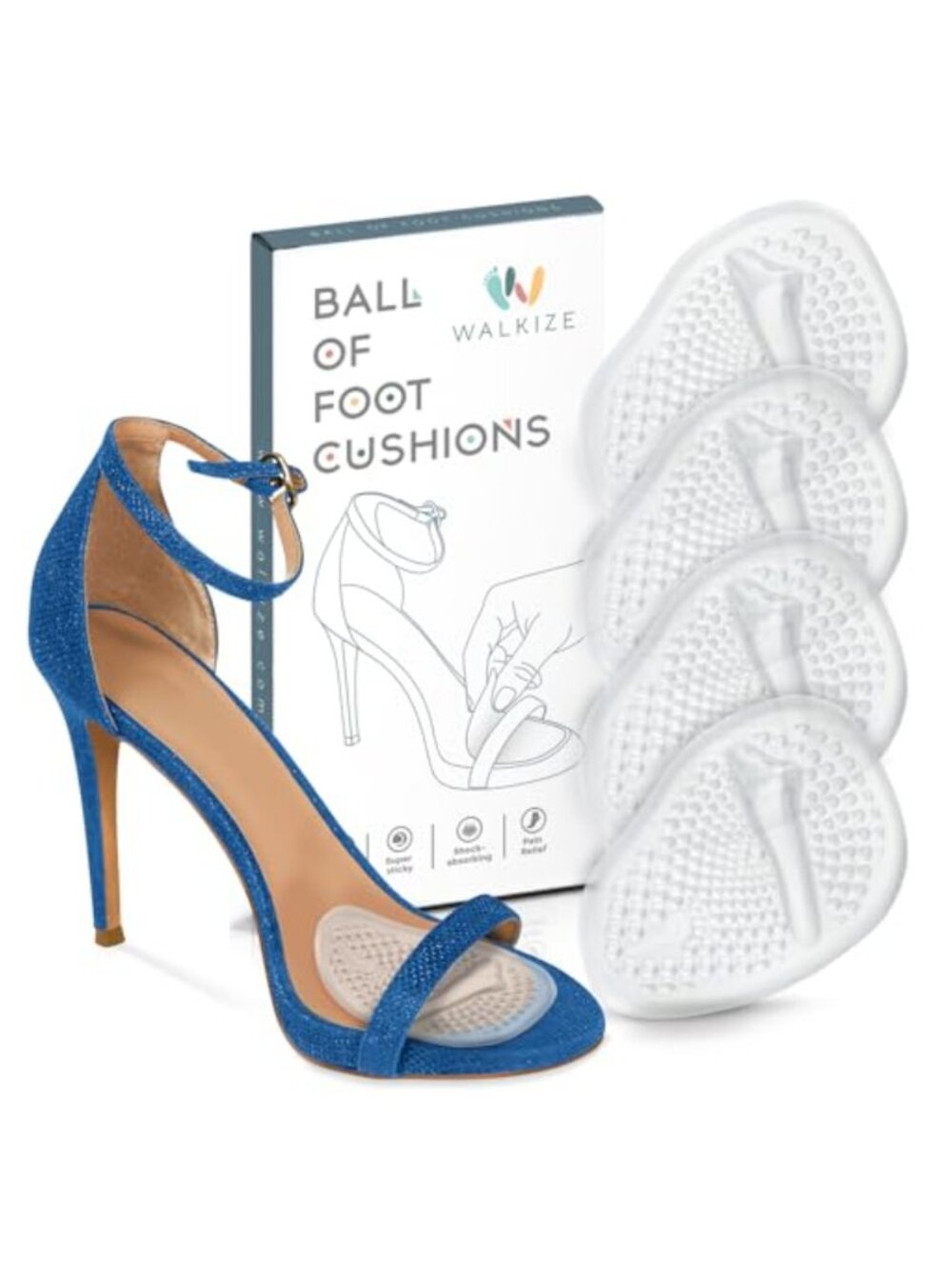 Ball of Foot Cushions Metatarsal Pads High Heel Inserts Gel